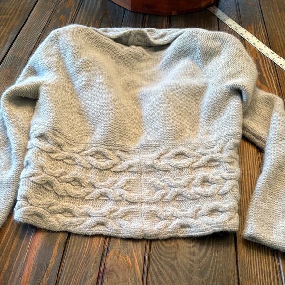 Sarah Spencer Womens Cardigan Shrug Sweater Cable Knit Wool Blend - Picture 7 of 7